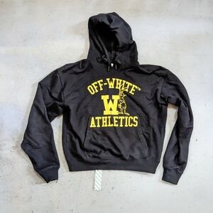 Off-white Athletics Hoodie Yellow Black Men Medium